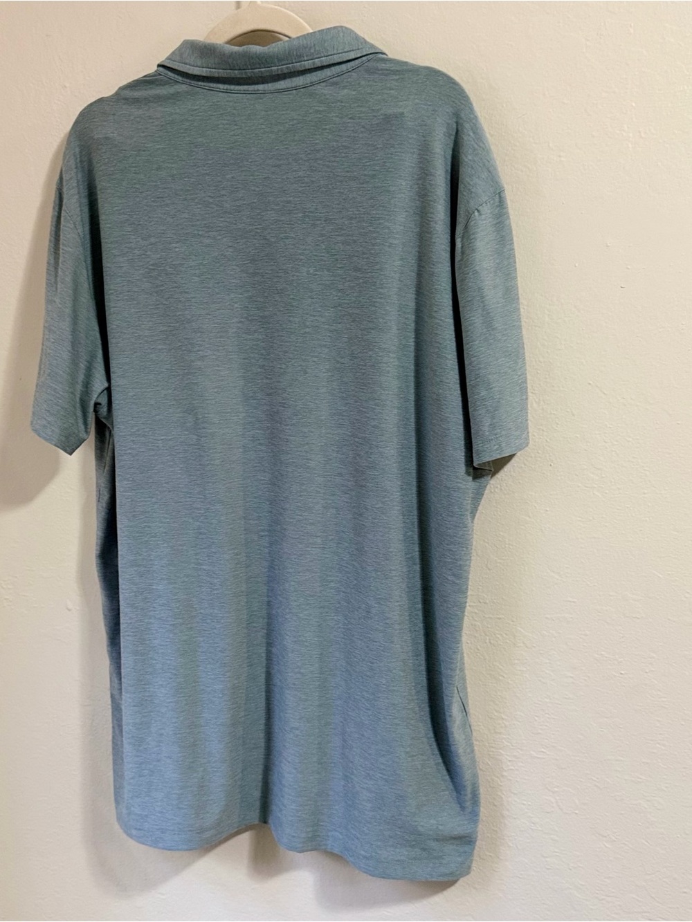 Vuori Strato Tech Polo Shirt L sage Green Heather Golf Performance Athleisure - Picture 8 of 8